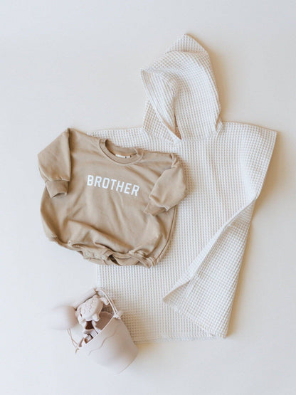 Brother Graphic Oversized Sweatshirt Romper