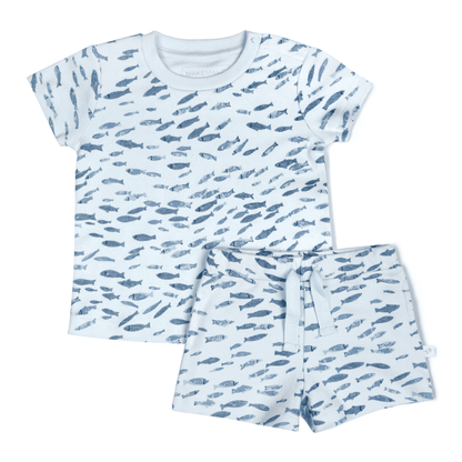 Organic Tee and Shorts Set - Minnow