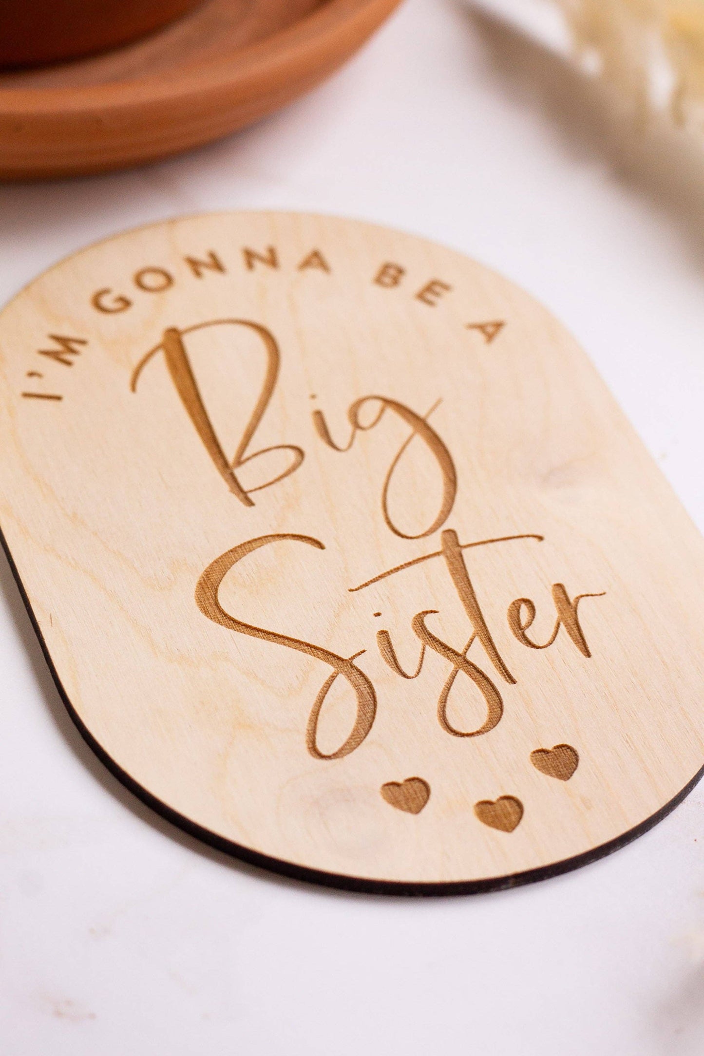 "I'm Gonna Be a Big Sister" Pregnancy Announcement Sign