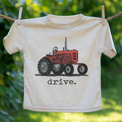 "Drive" Red Tractor Tee