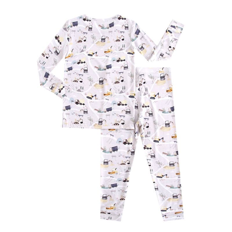 Bamboo 2-Piece Pjs - Diggers