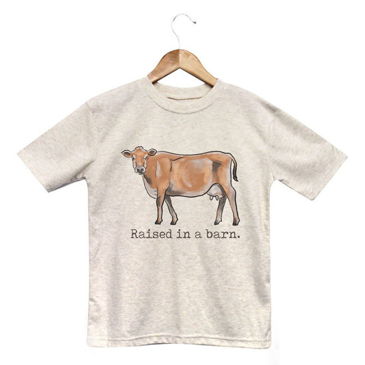 "Raised in a barn" Tee