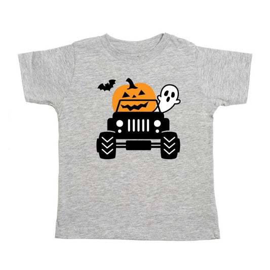 Pumpkin Monster Truck Halloween Short Sleeve T-Shirt