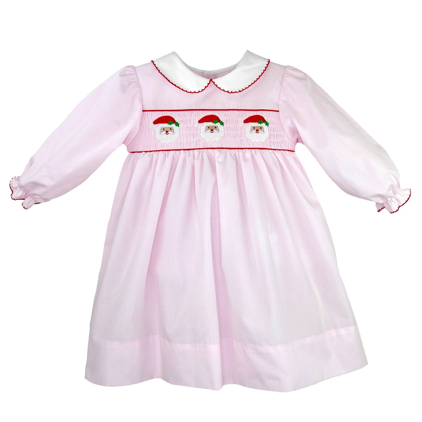 Picture Smocked Santa Christmas Dress