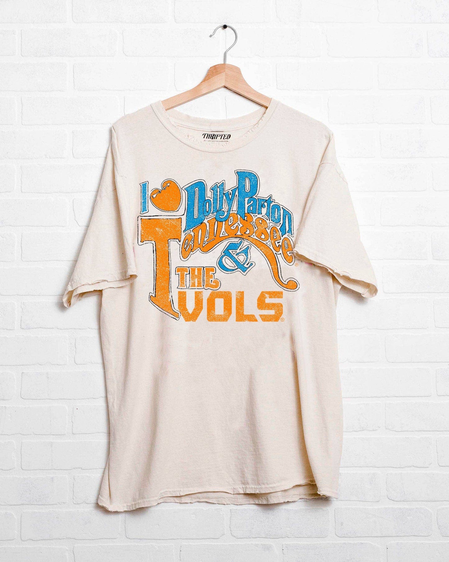 I Heart Dolly Parton & The Tennessee Vols Thrifted Tee