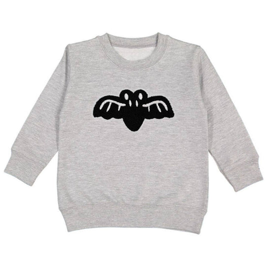 Bat Patch Halloween Sweatshirt - Kids Halloween Crewneck