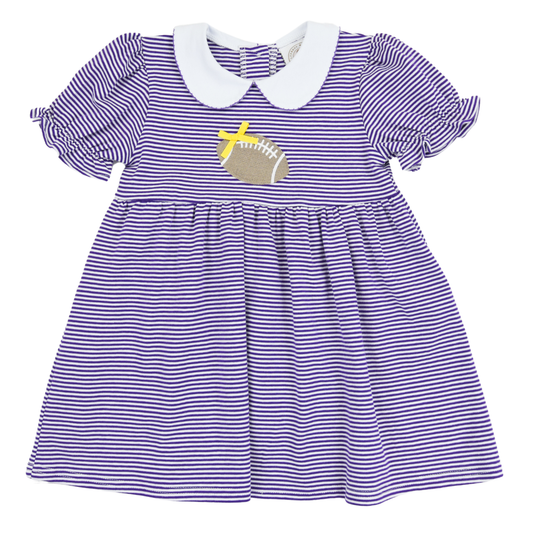 Purple Stripe Tailgate Dress