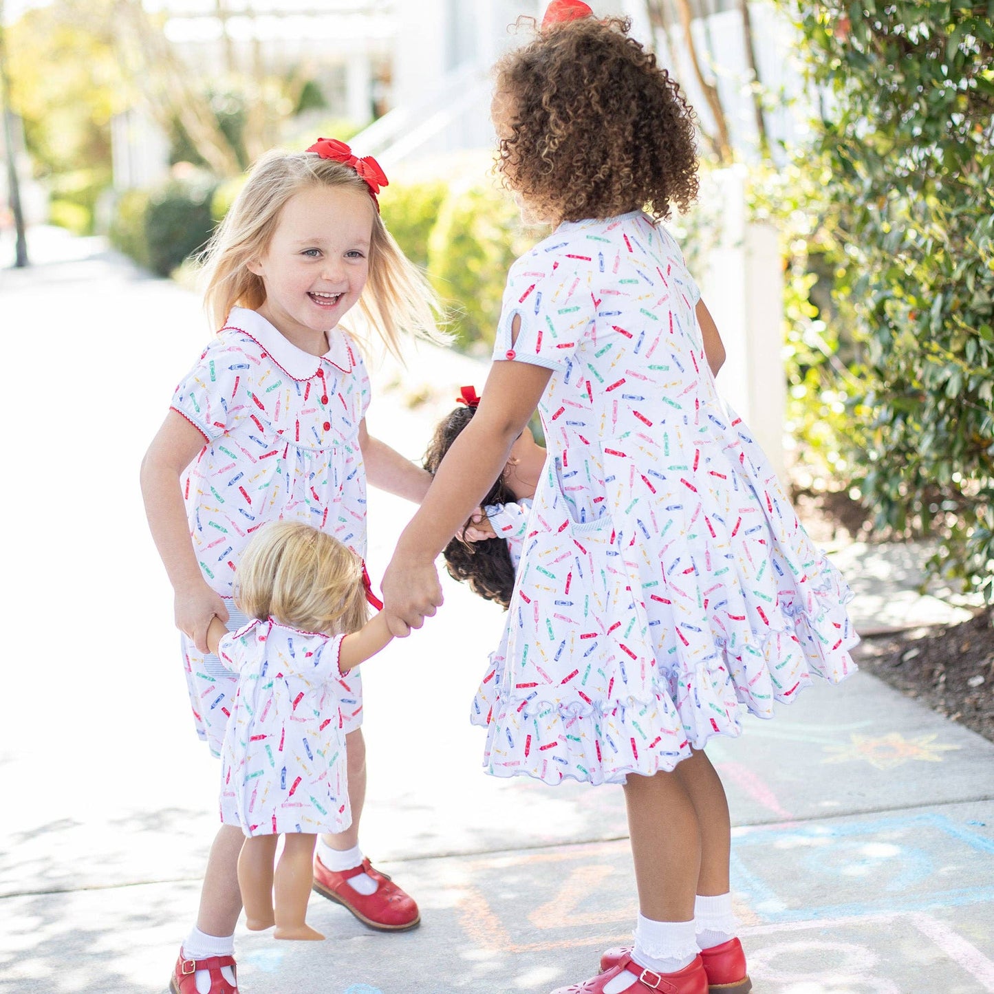 Girls Twirl Dress - Color Me Happy