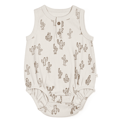 Organic Bubble Onesie - Cactus