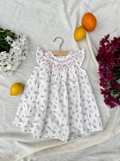 Wild Floral smocked dress