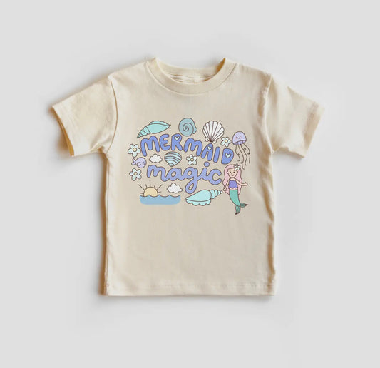 Mermaid Magic Summer Beach Toddler and Youth Shirt