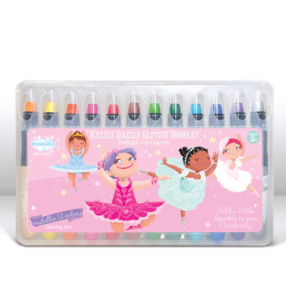 Glitter Ballerina Dry Erase Coloring Book & Crayon Gift Set