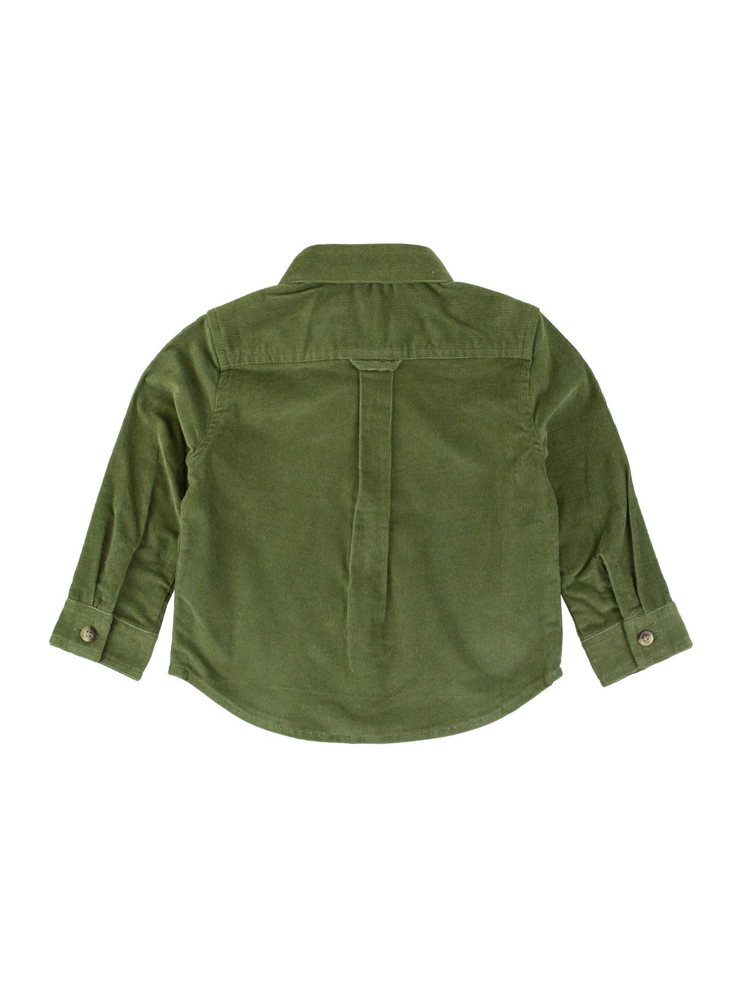 Boys Stretch Corduroy Long Sleeve Button Down Shirt