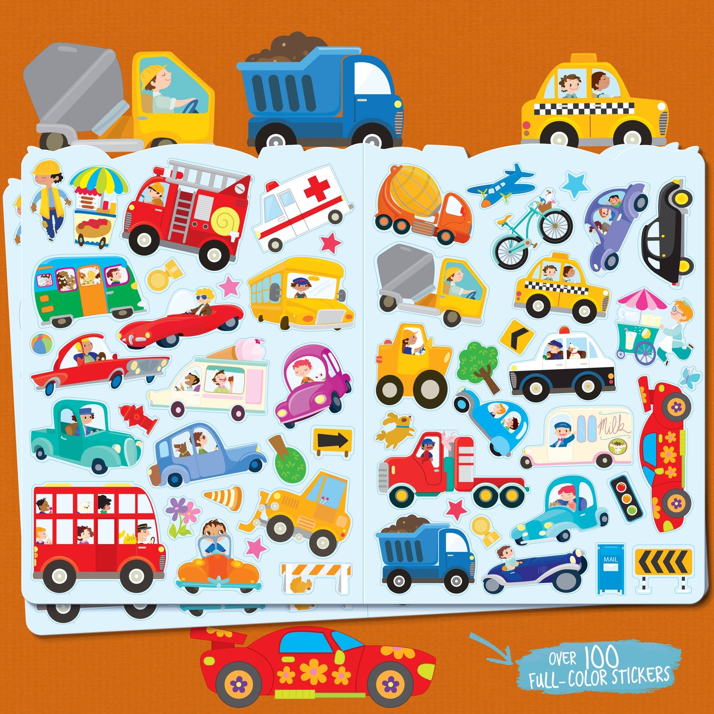 Crazy Car Town Stocking Stuffer Activity Gift Pack for Kids