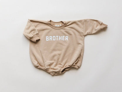 Brother Graphic Oversized Sweatshirt Romper