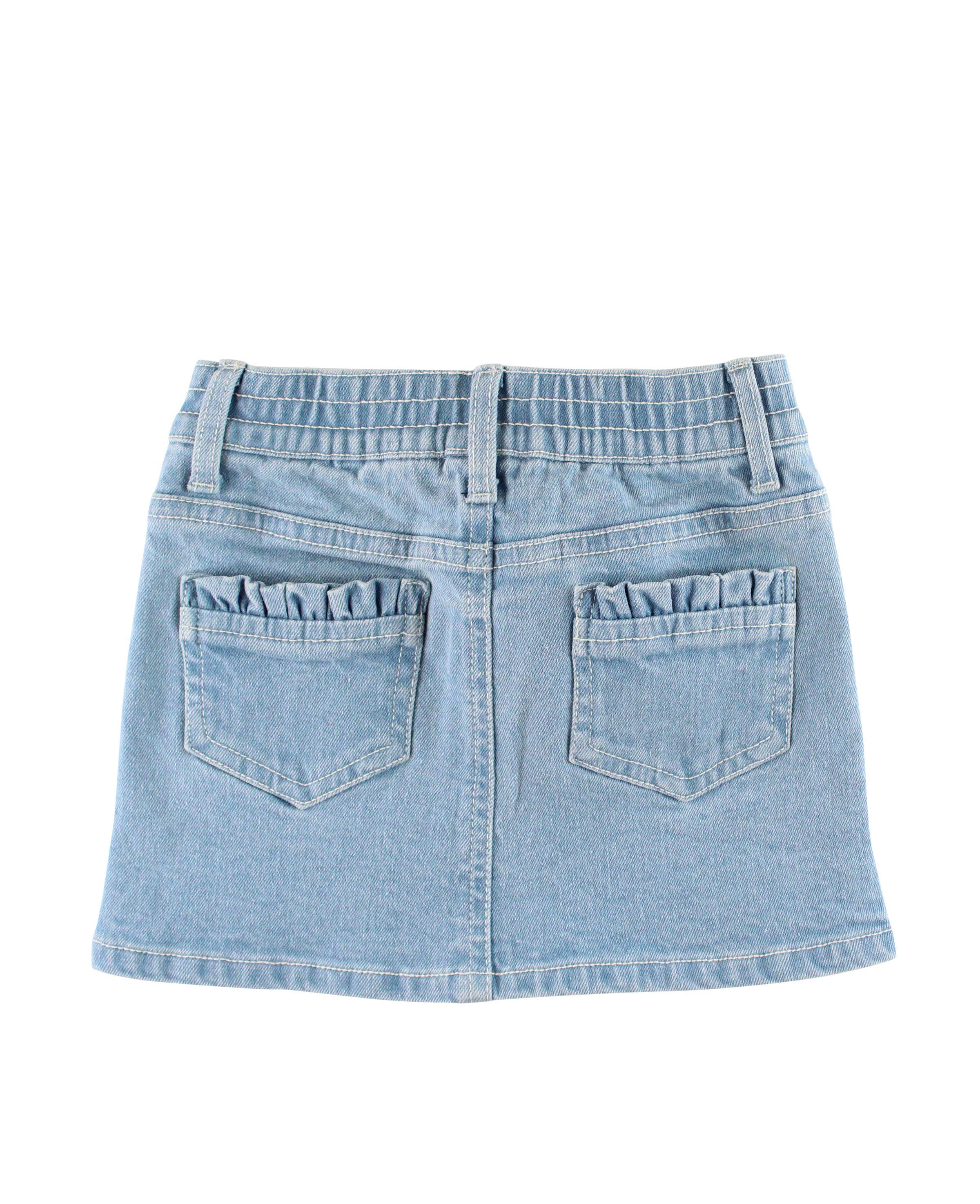 【U LAN】Gra Washing Denim Mini Skirt Gra Washing Denim Mini Skirt - ULAN | 60% - Asian Fashion