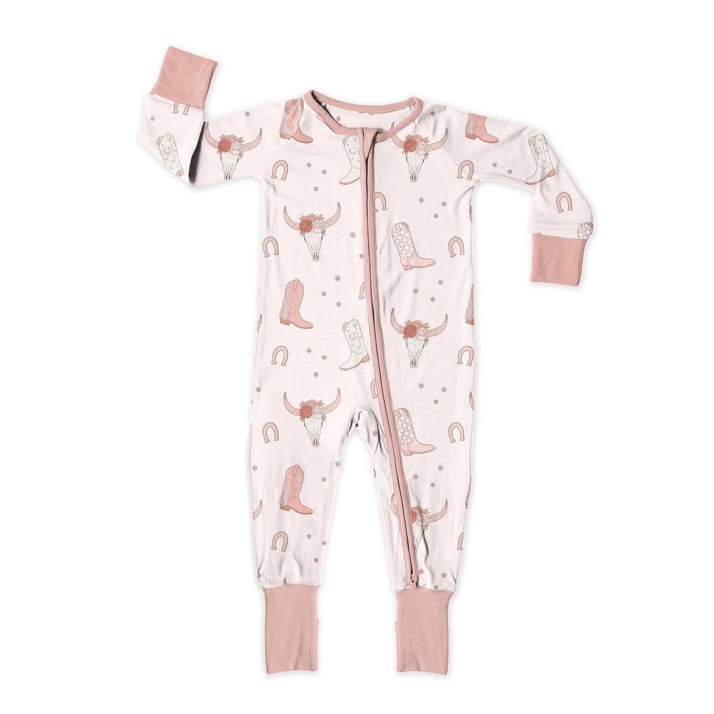 Cowgirl Up Zip Up Bamboo Pajamas