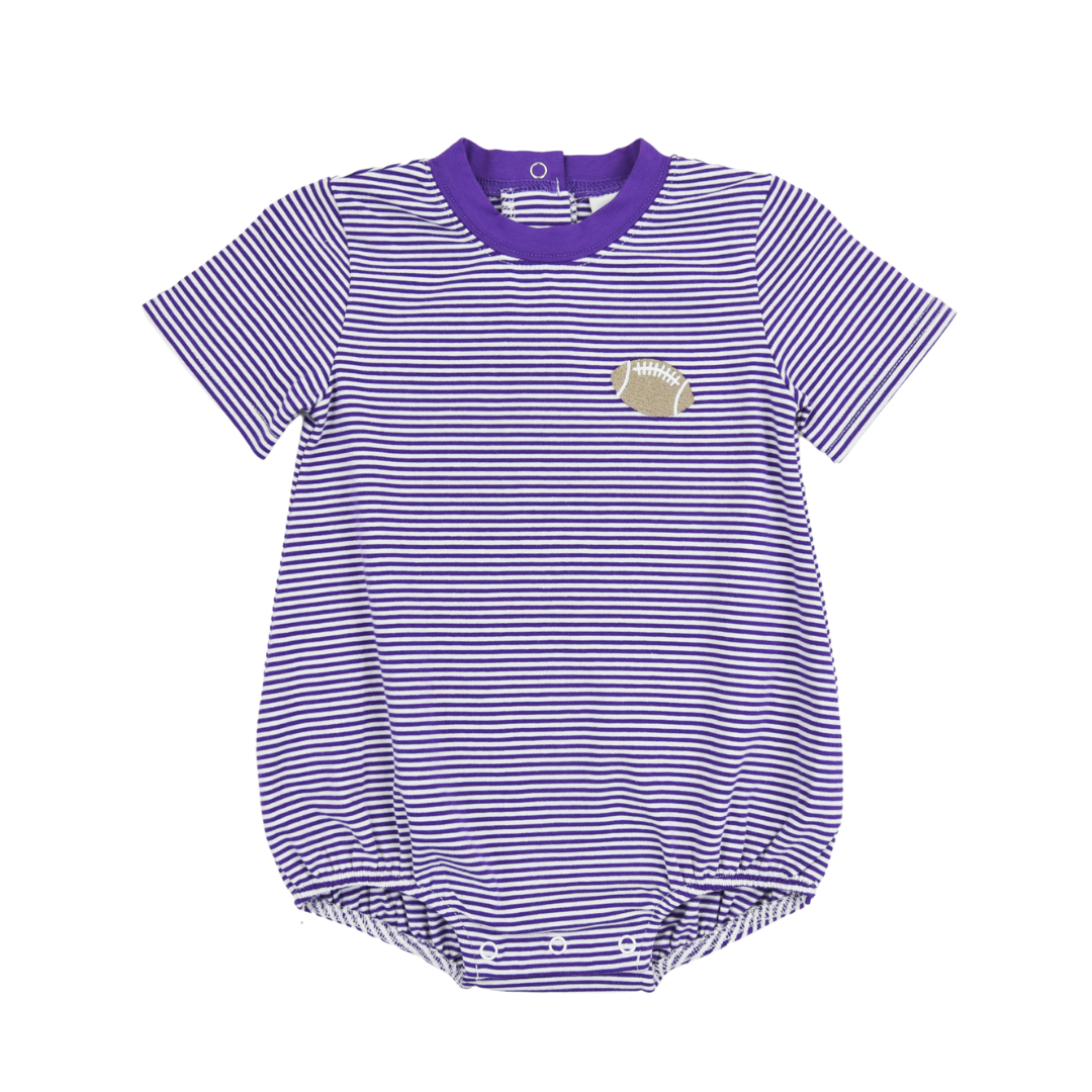 Purple Stripe Tailgate Boys Bubble