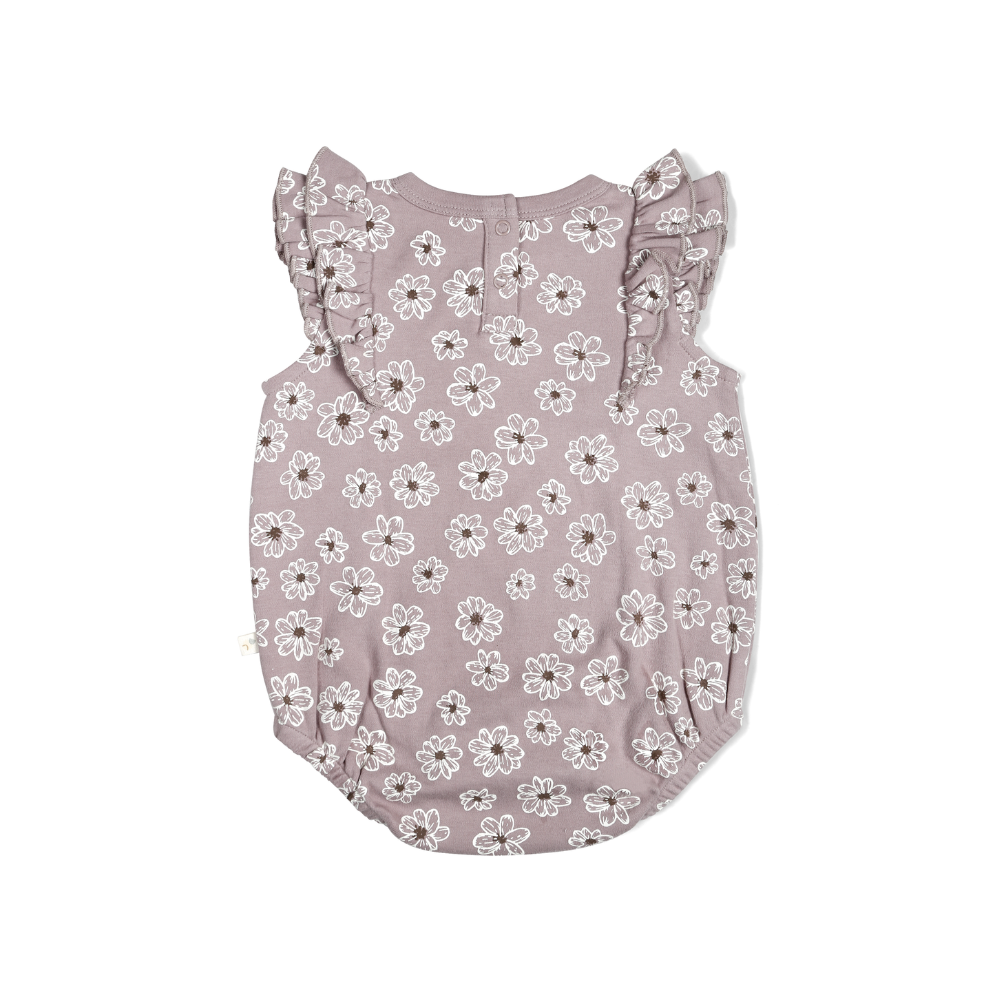 Organic Flutter Bubble Onesie - Daisies