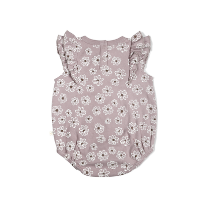 Organic Flutter Bubble Onesie - Daisies