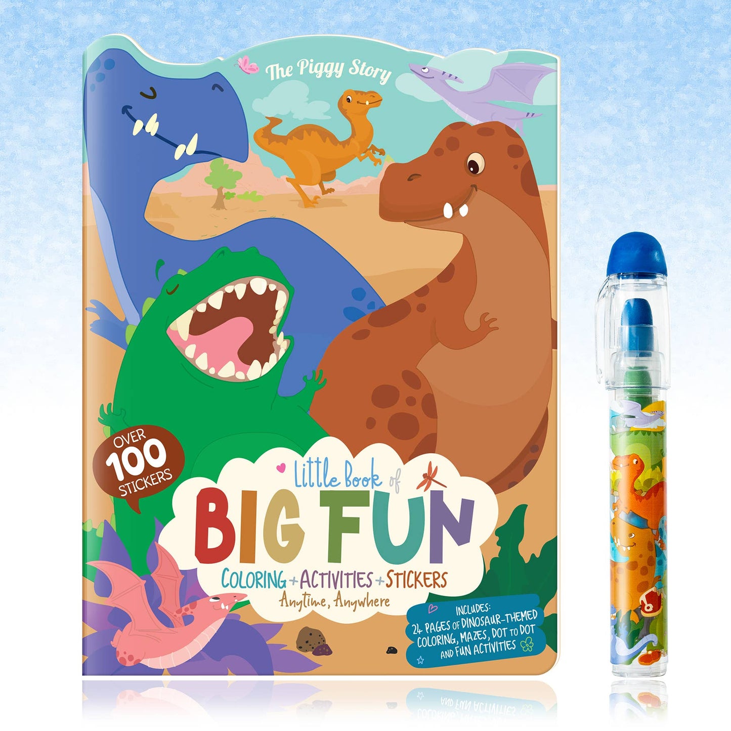 Dinosaur World Stocking Stuffer Gift Pack for Kids