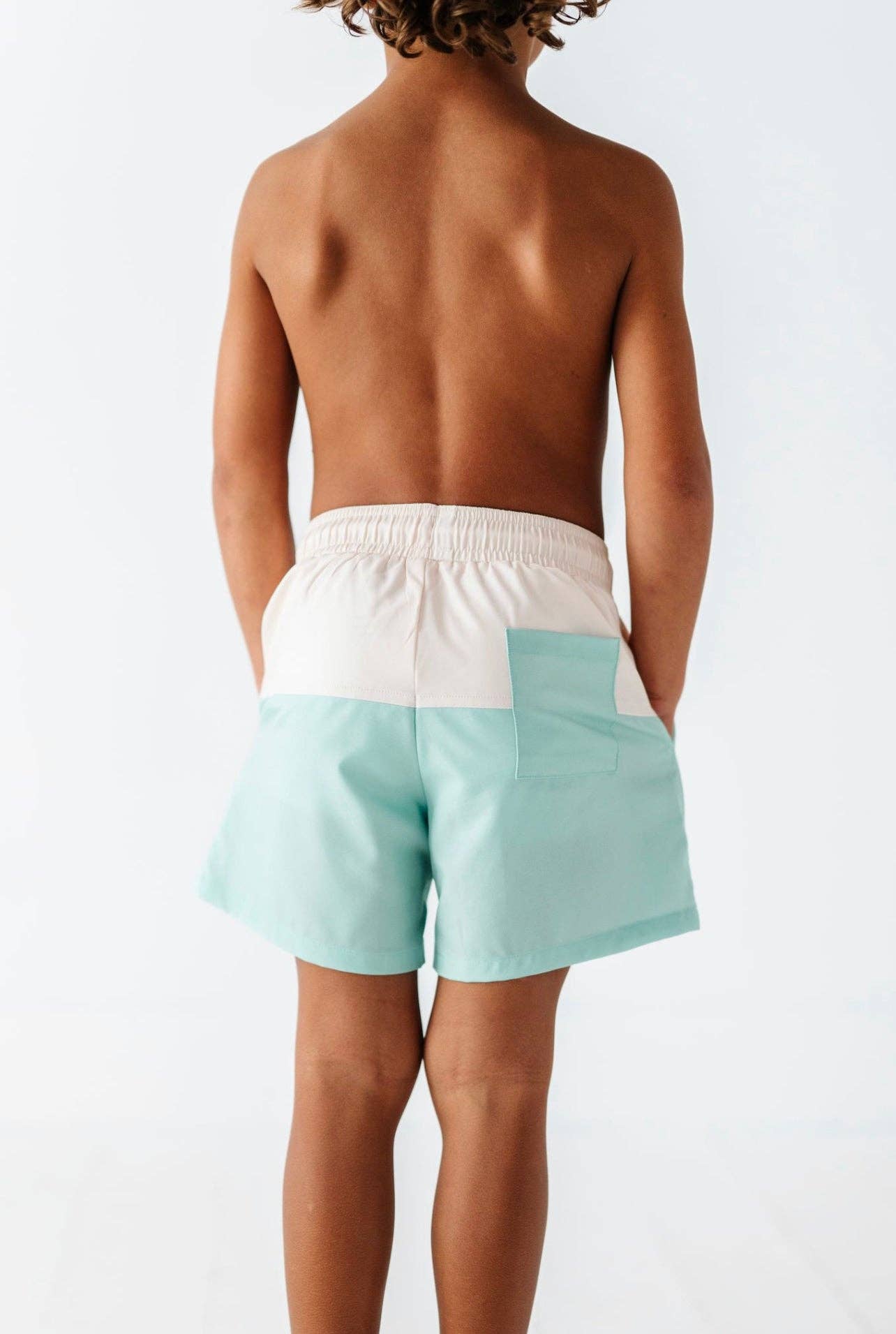 Seafoam + Ivory | Swim Shorts